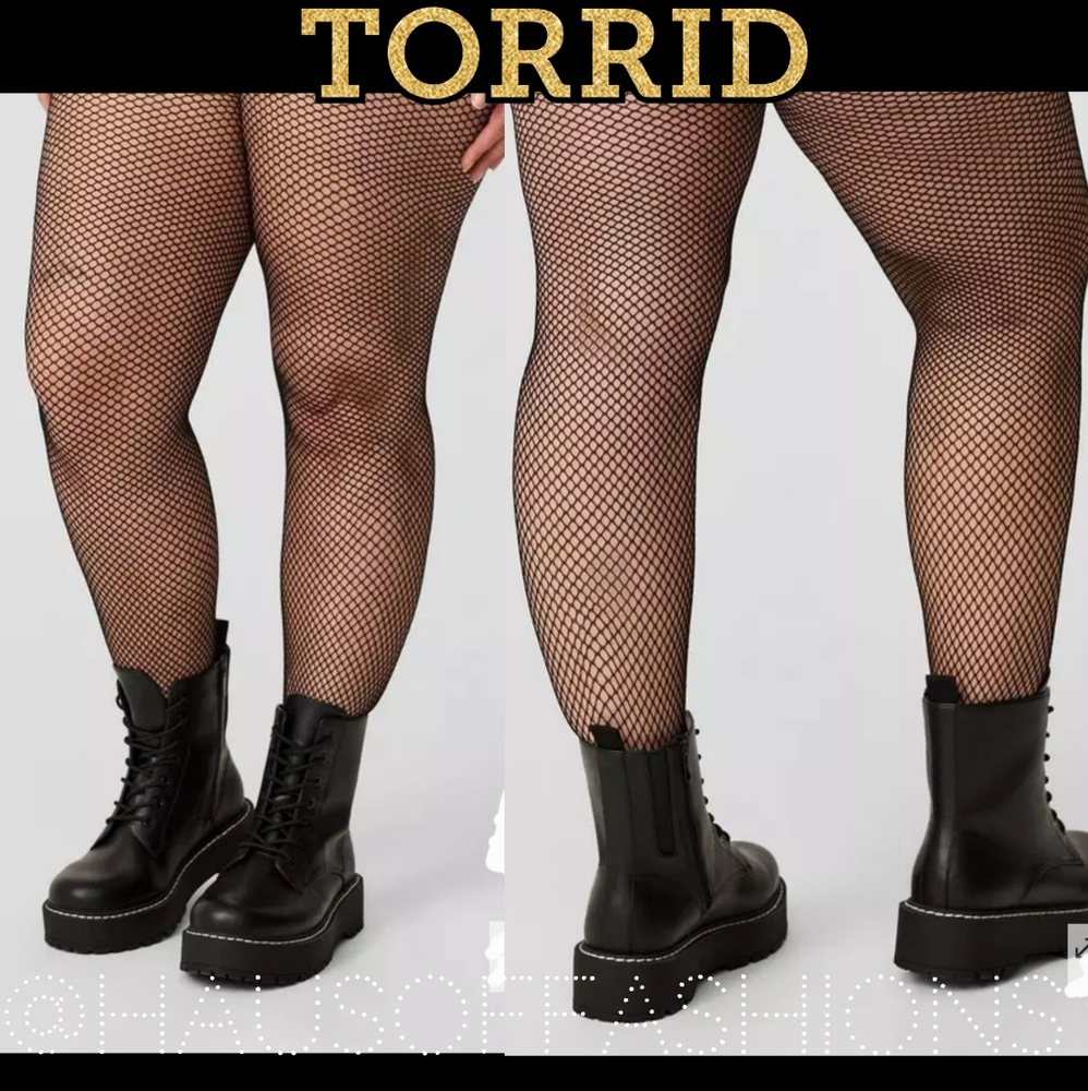 Torrid Black Fishnet Tights! NEW!